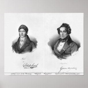 Etienne Mehul und Giacomo Meyerbeer Poster