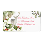 Etiket kerst hert (Vorne)