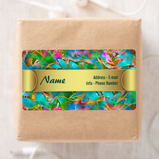 Etikett Abstraktes Hartglas (Insitu)