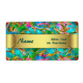 Etikett Abstraktes Hartglas (Vorne)