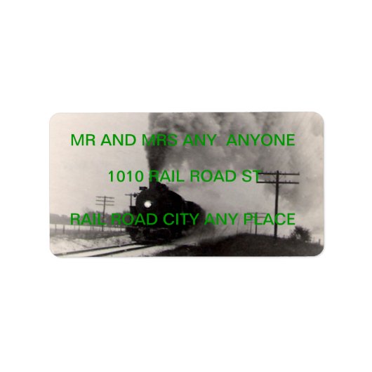 ETIKETT ADRESSAUFKLEBER (Vorne)