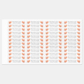 Etikett auf dem Rückkarton Ei (Blatt)