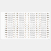 Etikett auf dem Rückkarton Ei (Blatt)