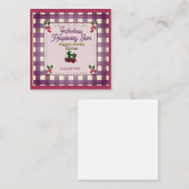 ETIKETT BEGLEITKARTE (Vorne/Hinten)