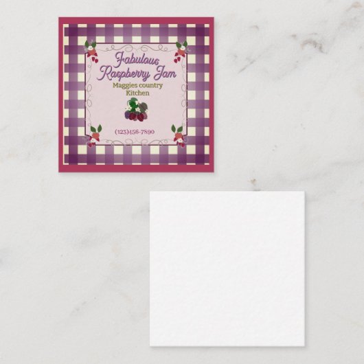 ETIKETT BEGLEITKARTE (Vorne/Hinten)