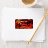 Etikett "Blazing Autumn" Adressaufkleber (Insitu)