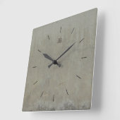 ETIKETT CONCRETE SMOOTH | Industrieeinrichtung Quadratische Wanduhr (Winkel)