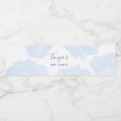 Etikett der Blauen Flasche, Babydusche (Einzelnes Label)