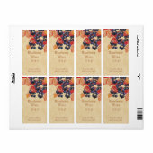 Etikett der Blueberweinflasche (Vorne)