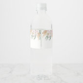 Etikett der Boho-Chic-Wasserflasche (Rückseite)