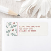 Etikett der botanischen Rückgabeadresse für den Ur (Insitu)