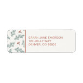 Etikett der botanischen Rückgabeadresse für den Ur (Vorne)