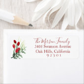 Etikett der botanischen Rücksendeadresse (Insitu)