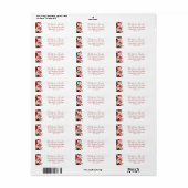 Etikett der botanischen Winter-Rücksendeadresse (Vorne)