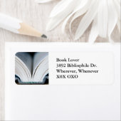 Etikett der Buchadresse (Insitu)