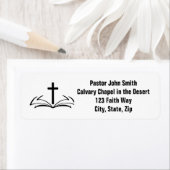 Etikett der Christlichen Rücksendeadresse öffnen (Insitu)