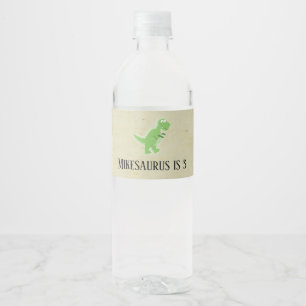 Etikett der Dinosaurier-Flasche für Kinder