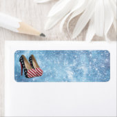 ETIKETT DER FLAG-HÖCHSTSCHUHE (Insitu)