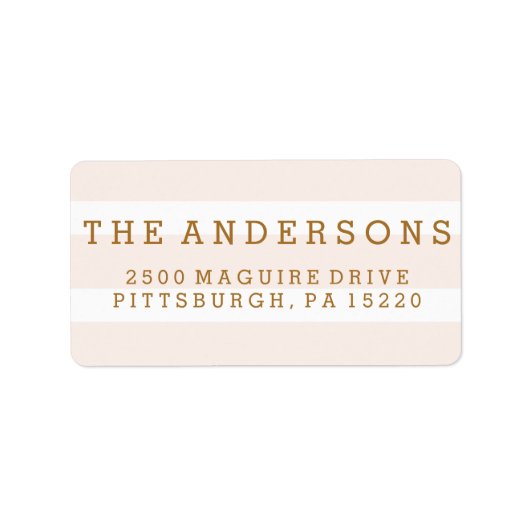 ETIKETT DER FLAMINGO-RÜCKKEHR ADRESSAUFKLEBER (Vorne)