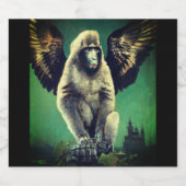 Etikett der Flying Monkey Bierflasche (Einzelnes Label)