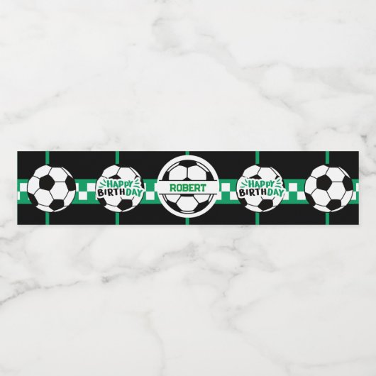 Etikett der Fußball-Wasserflasche (Einzelnes Label)