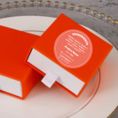 Etikett der Inhaltsstoffe Runder Aufkleber