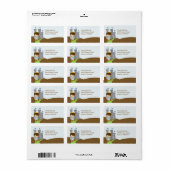 Etikett der Lieferadresse Adressaufkleber (Vorne)