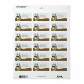 Etikett der Lieferadresse Adressaufkleber (Vorne)