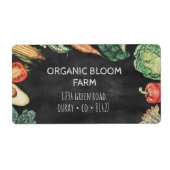 Etikett der Lieferadresse für pflanzliche Kopfplat (Vorne)