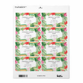 Etikett der Lieferadresse für pflanzliche Wasserfa (Vorne)