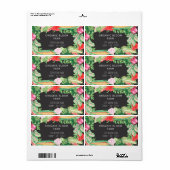 Etikett der Lieferadresse für pflanzliche Wasserfa (Vorne)