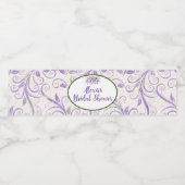 Etikett der lila Polterabend-Flasche (Einzelnes Label)