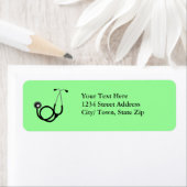 Etikett der medizinischen Rücksendeadresse (Insitu)