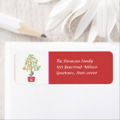 Etikett der Mit Monogramm Rücksendeadresse (Insitu)