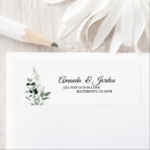 Etikett der neutralen botanischen Rücksendeadresse (Insitu)