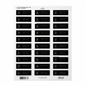 Etikett der niedlichen Celestial-Rückgabeadresse (Vorne)