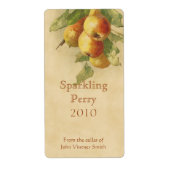 Etikett der Perry-Birne (Vorne)