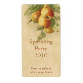 Etikett der Perry-Birne