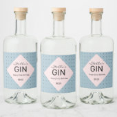 Etikett der personalisierten Gin-Flasche (Flaschen)