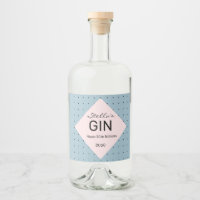 Etikett der personalisierten Gin-Flasche