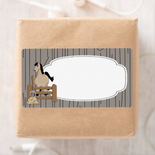 Etikett der Pferdefarm (Insitu)