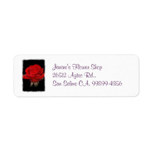 Etikett der rote Rose 2