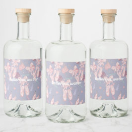 Etikett der Wasserflasche