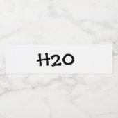 Etikett der Wasserflasche (Einzelnes Label)