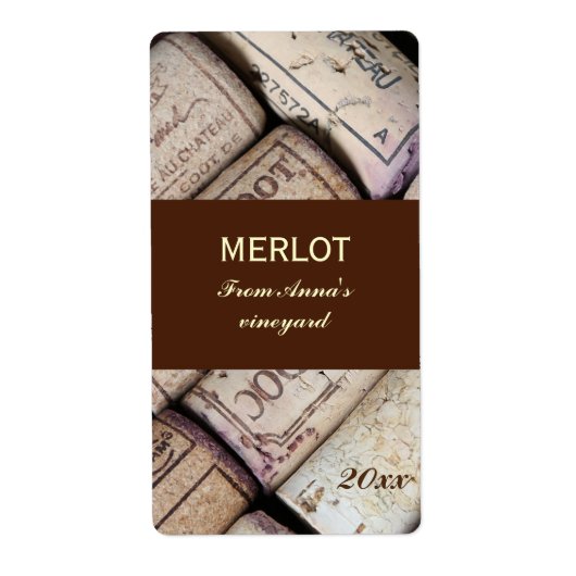 Etikett der Weinflasche (Vorne)