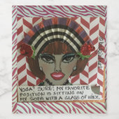 Etikett der Weinflasche (Einzelnes Label)