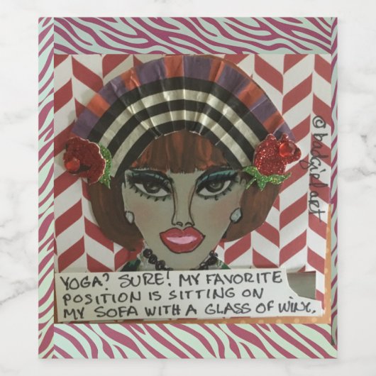 Etikett der Weinflasche (Einzelnes Label)