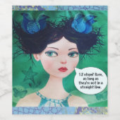 Etikett der Weinflasche (Einzelnes Label)