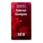 Etikett der Weinflasche (Vorne)