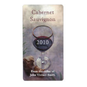 Etikett der Weinflasche (Vorne)